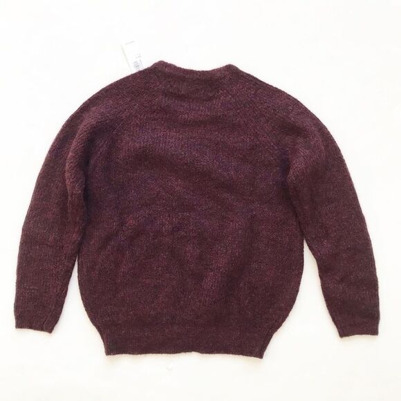 Old Navy NWT dark wine soft knit sweater S(6/7Y) - Picture 4 of 4